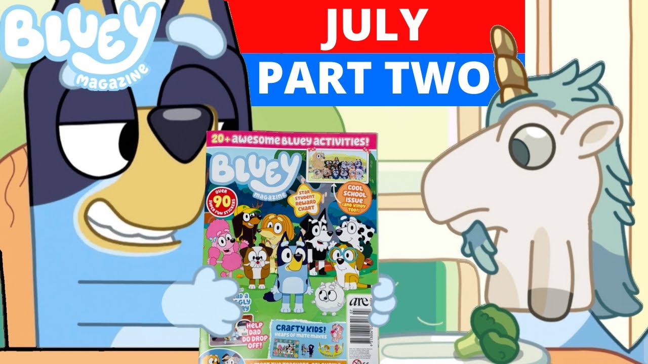 📚 BLUEY Magazine - July 2022 Issue Part 2‼️  | Bluey Books & Crafts | Disney Jr | ABC Kids
