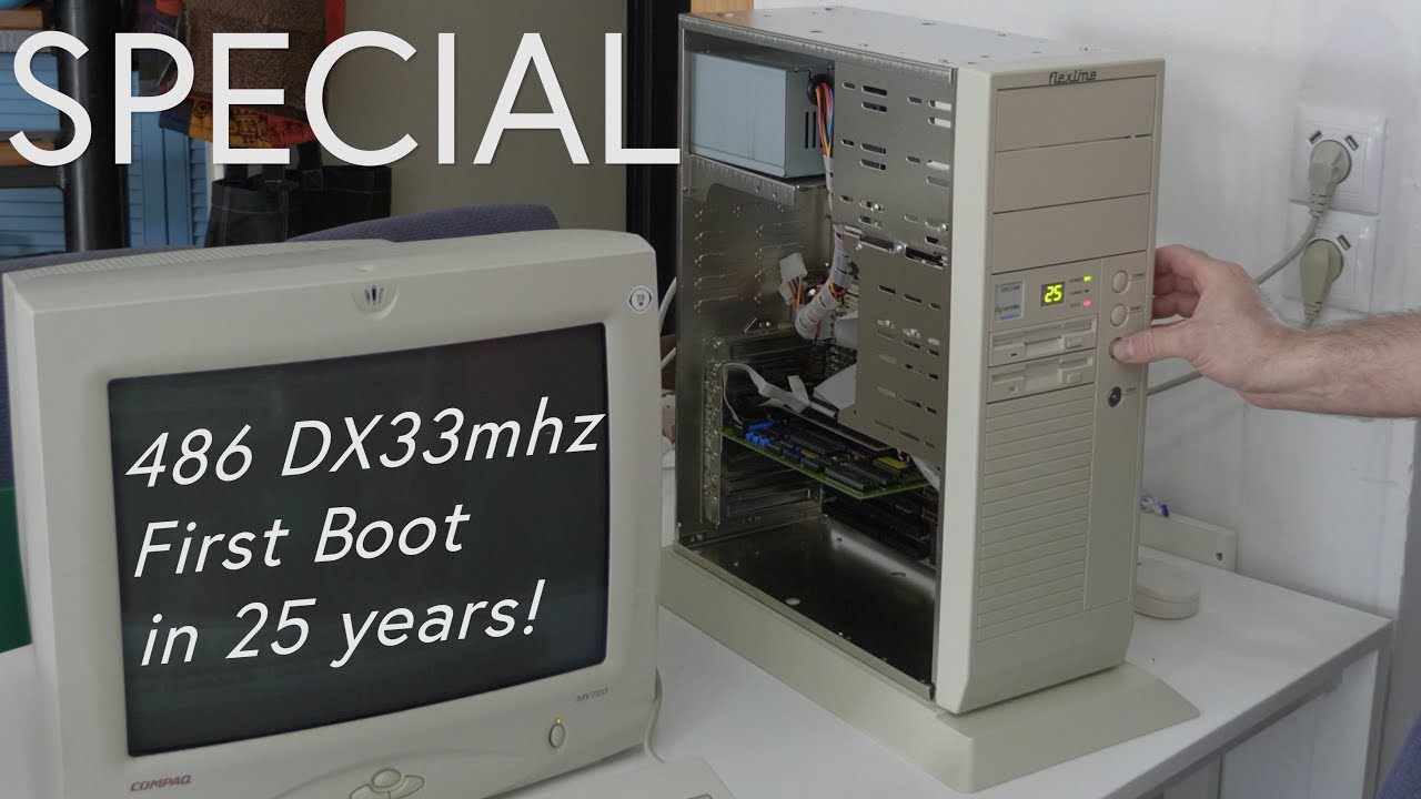 486 DX33 Computer, First Boot in 25 year! Brand New and Never Used!