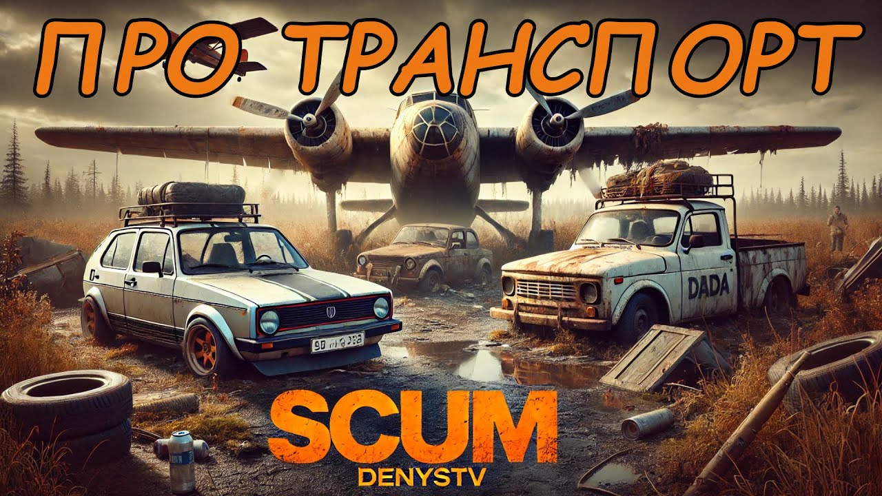 SCUM для Новачків. Транспорт. Основне. #scumgame #scumsurvival #scumua #scumукраїнською