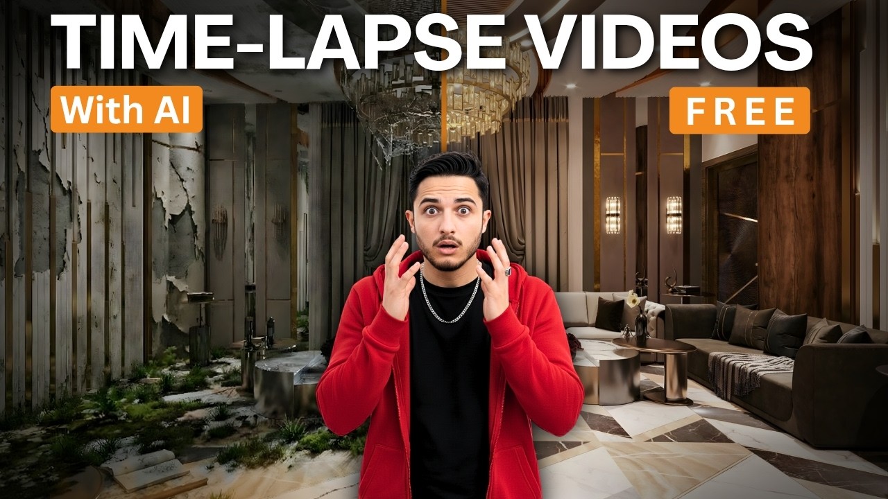 AI Home Interior Transformation Time-Lapse | Old House to Futuristic Design