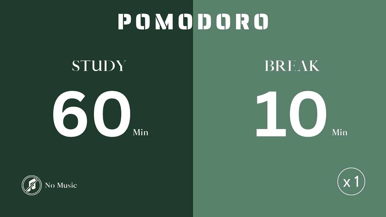 Pomodoro 60/10 Study With Me Late At Night 🌙 | Gentle Night Focus