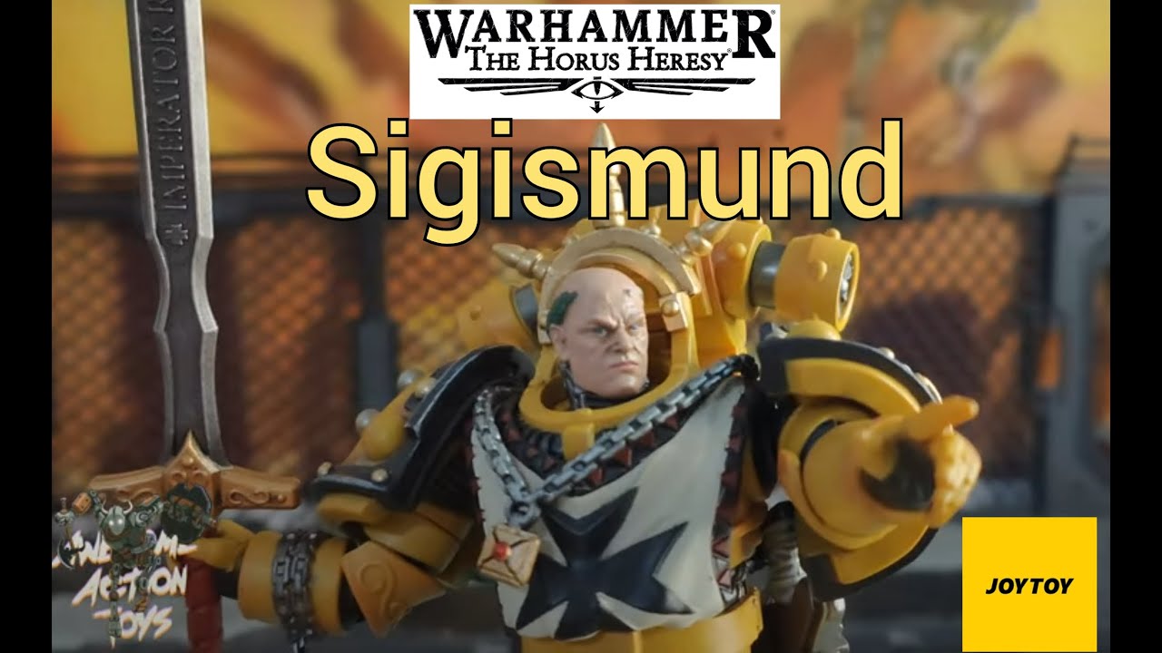 Warhammer The Horus Heresy Sigismund 1st captain of the Imperial Fists 1:18 scale action figure
