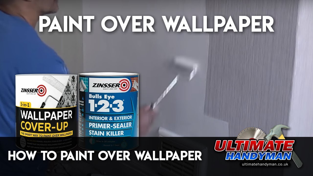 How to paint over wallpaper