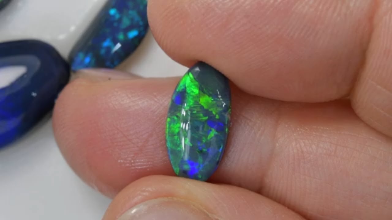 17.25 cts Rough Black Opal Rubs Parcel Lightning Ridge