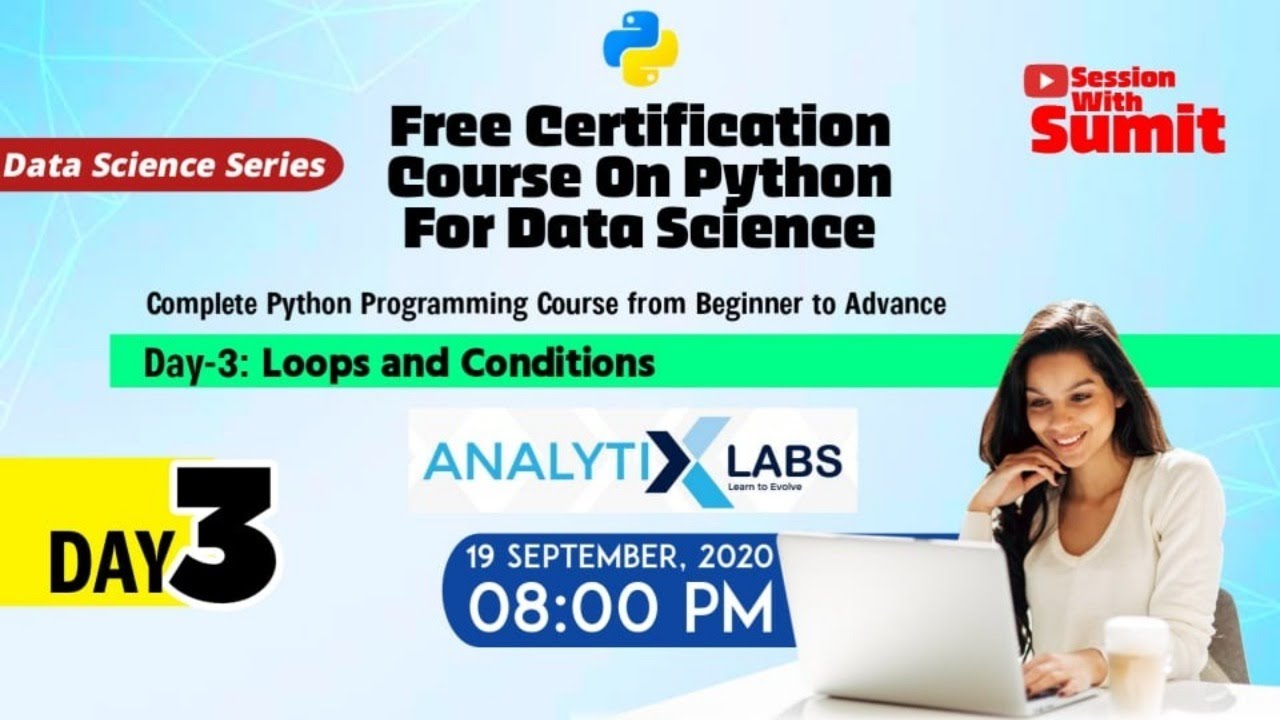 Python Tutorial for Beginners | Free Certification | AnalytixLabs | Session With Sumit | Day-3