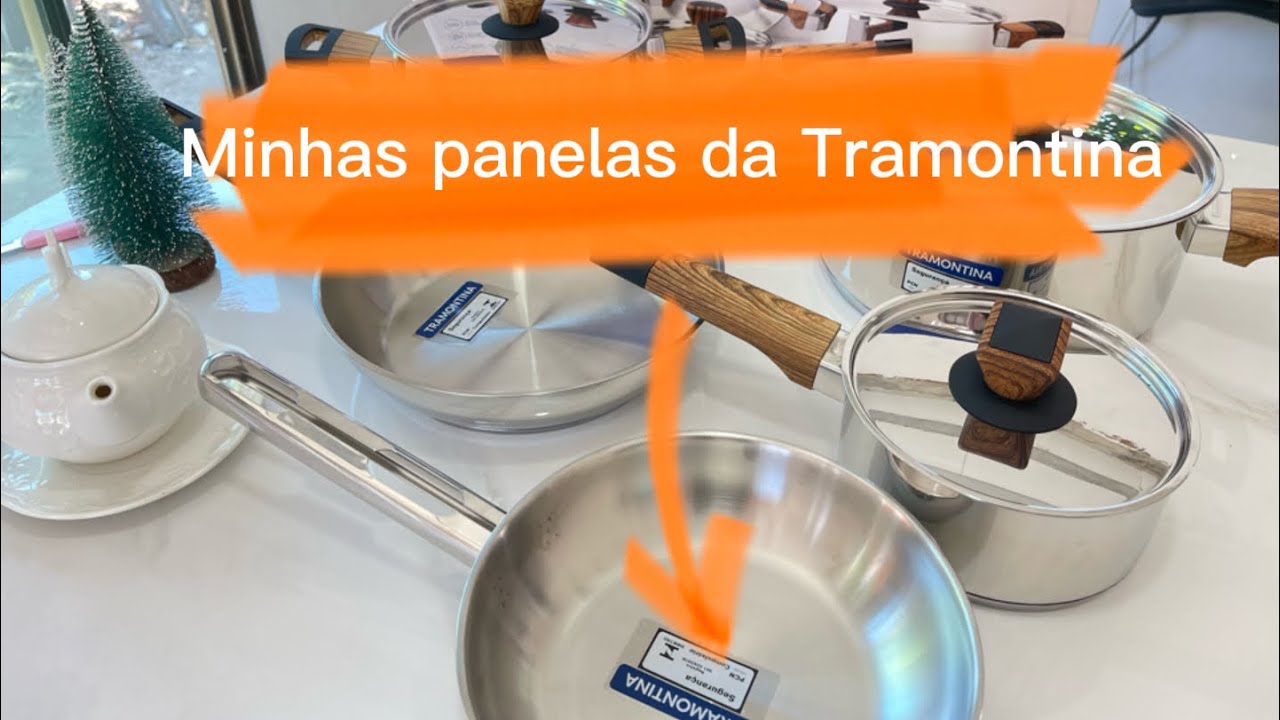 TRAMONTINA CONJUNTO DE PANELAS BRAVA BAQUELITE / SITE DA TRAMONTINA VEM VER A DICA 