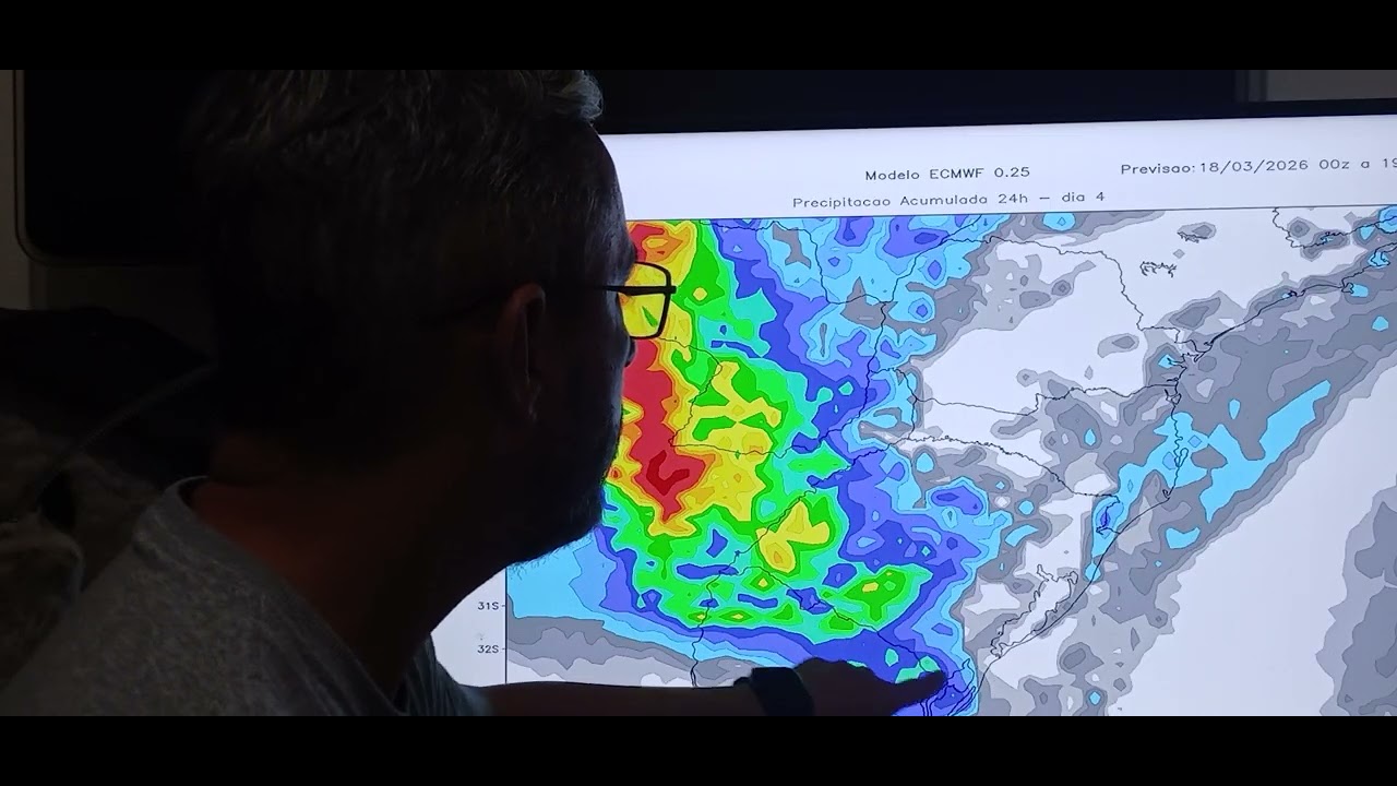 Onde deve chover no sul do Brasil?