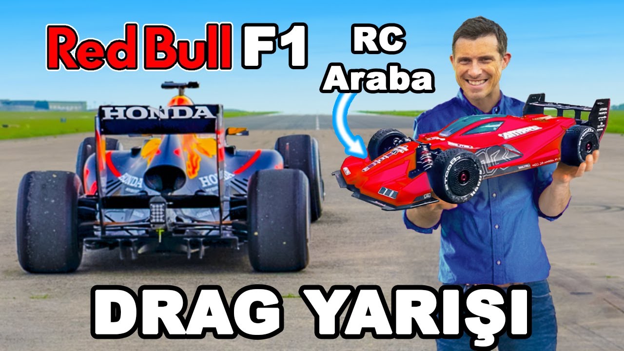 F1 Car vs RC Araba: DRAG YARIŞI!