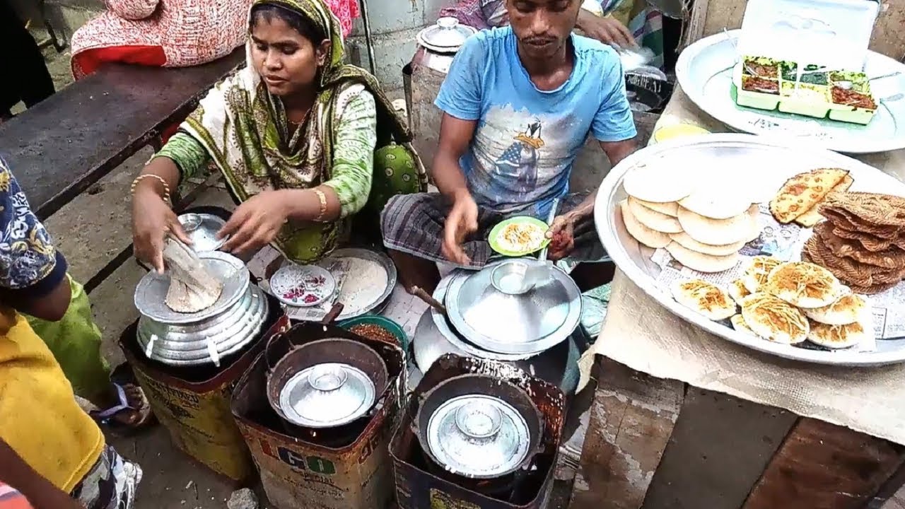 Bengali Husband Wife Working Hard # Selling Yummy Foods Pitha* Delicious street Cooking & Recipe