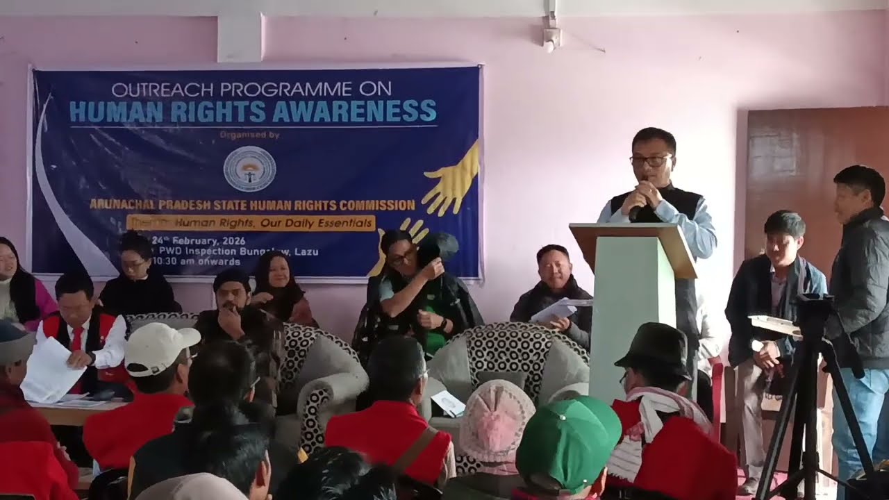Welcome Speech & Felicitation of guests by N.L.Naam,Assistant Commissioner of Lazu Circle HQ.