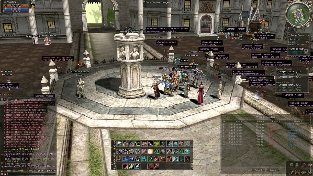 Lineage 2 High Five - Eva's Templar Olympiad (random footage) | WarBoss