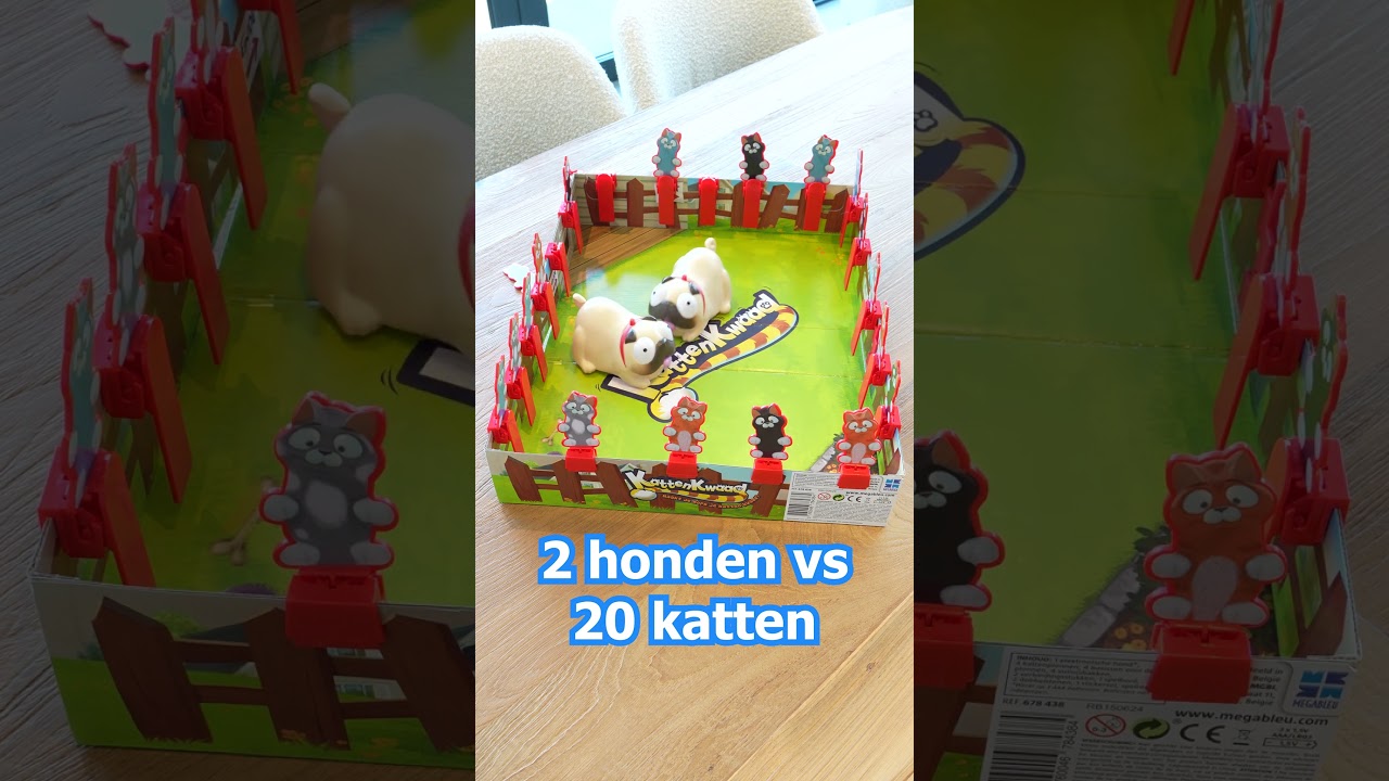 2 Honden VS 20 Katten!#kattenkwaad #bordspel #hondvskatten #spellenvoorkinderen #megableu #spellen