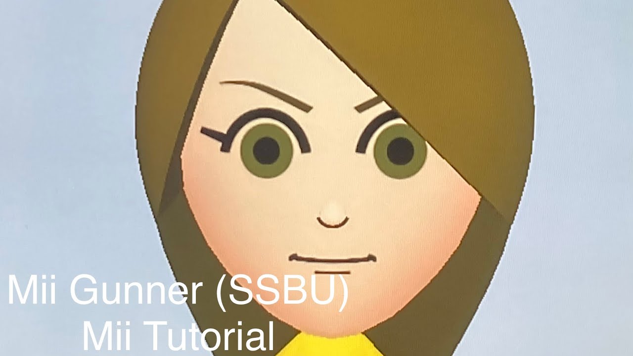 Mii Gunner (SSBU) Mii Tutorial