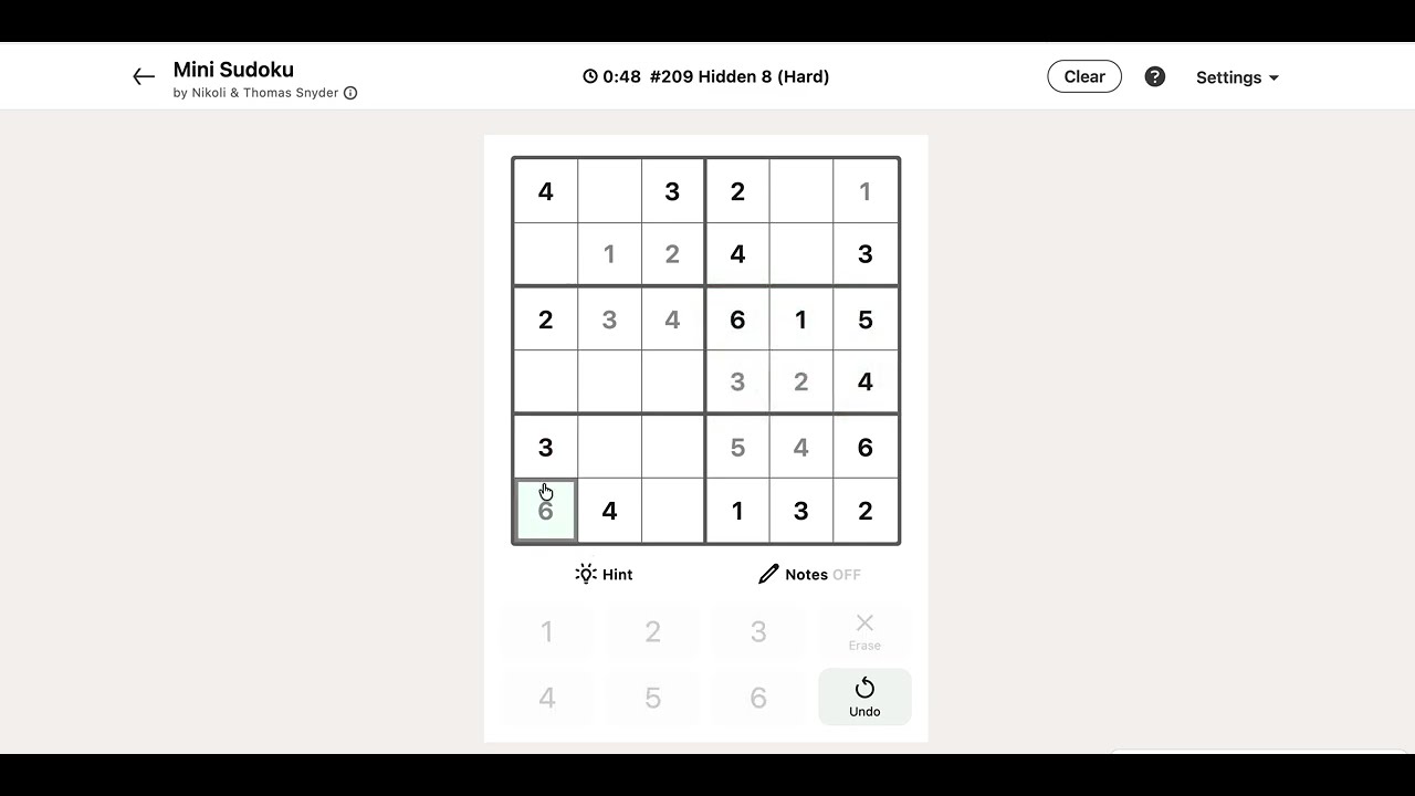 LinkedIn Mini-Sudoku Answer Today &ndash; Puzzle #209 | 08 March 2026