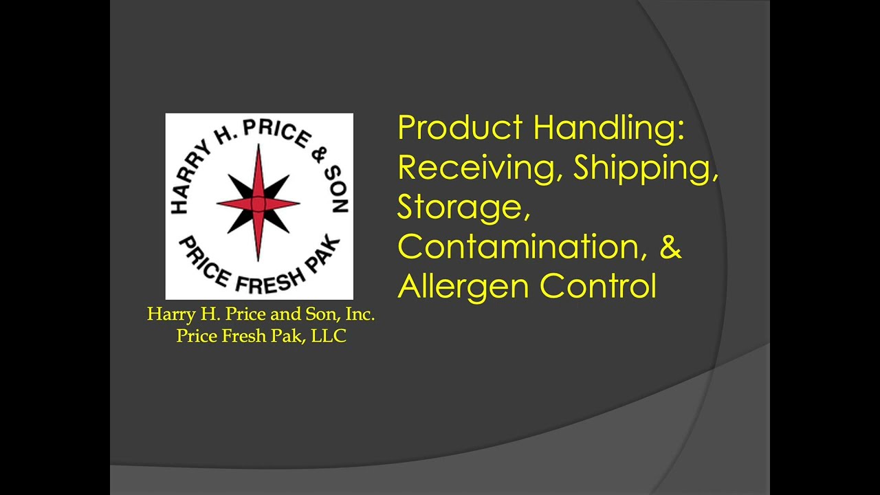 Product Handling  Training