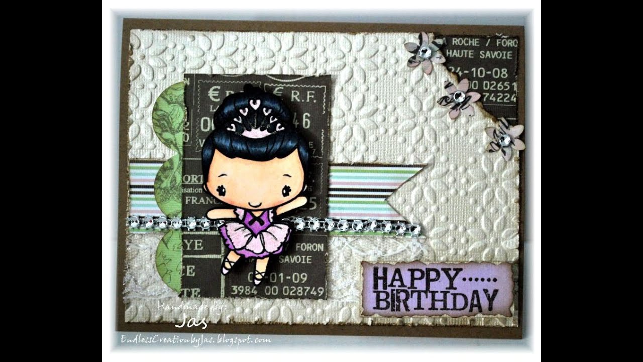 Handmade CARD from start to finish #25 - Ballerina