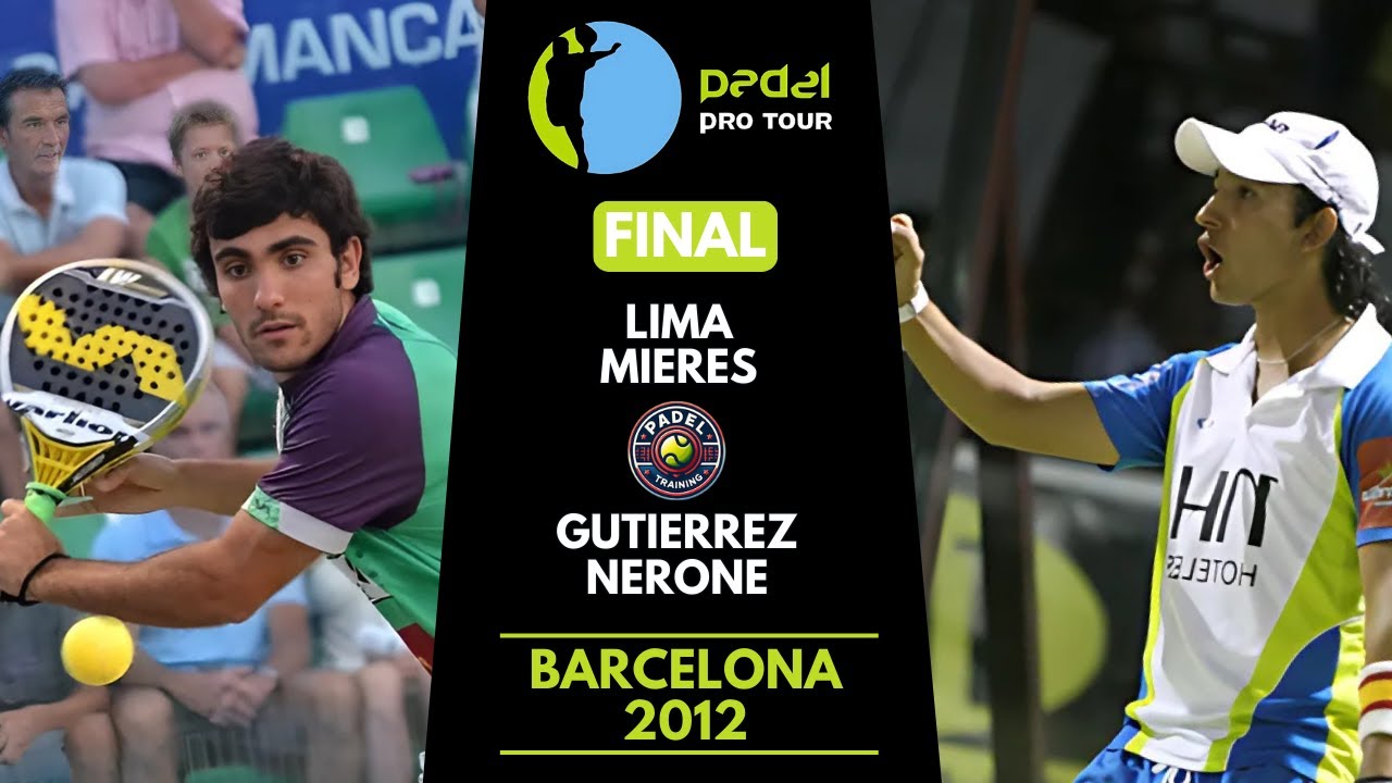 🏆 Final Master Barcelona 2012 | Padel Pro Tour | Lima/Mieres vs Gutierrez/Nerone | Highlights