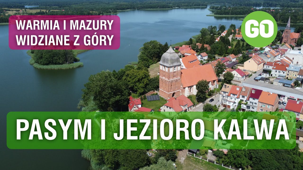 Warmia i Mazury widziane z góry: Pasym, Rudziska Pasymskie i jezioro Kalwa [4K]