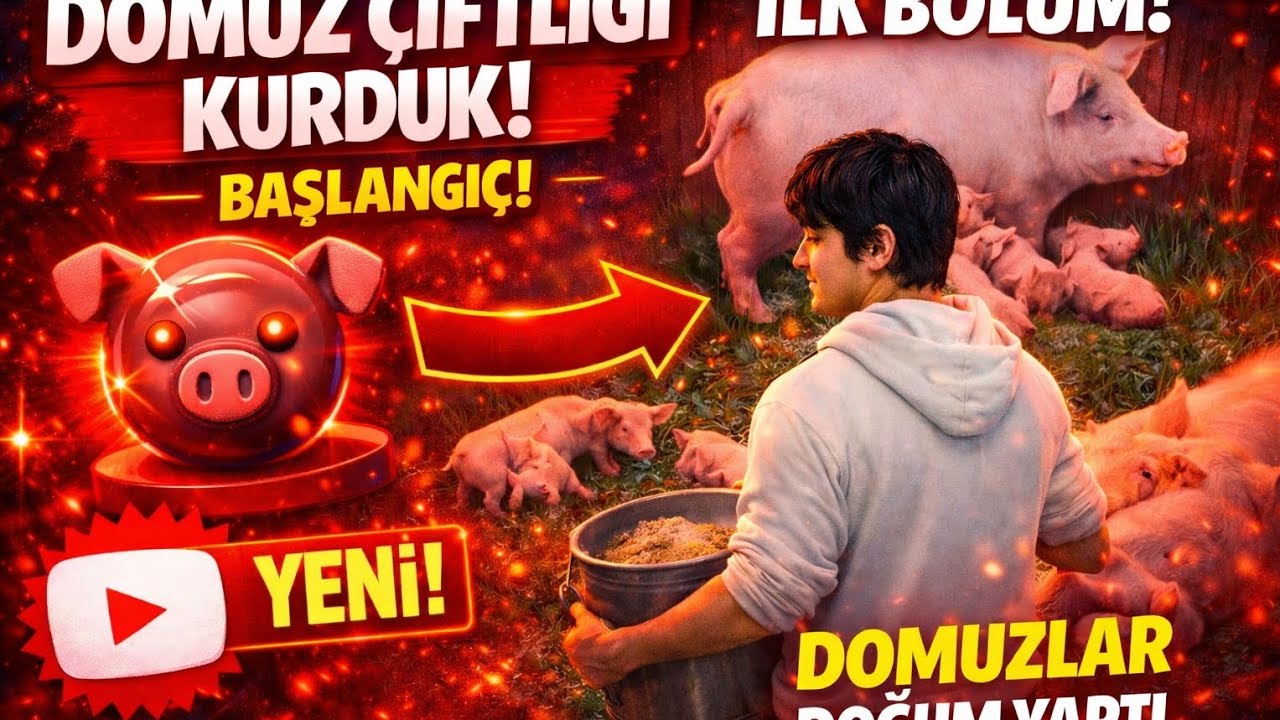 Domuz çiftliği kurduk DOMUZLAR DOĞUM YAPTI !!! RANCH SİMÜLATÖR 