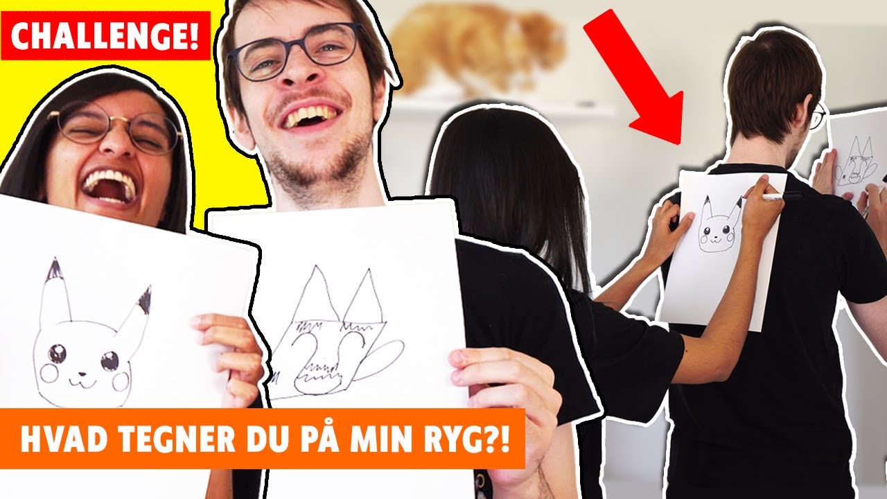 Tegner på hinandens ryg CHALLENGE 🖌️