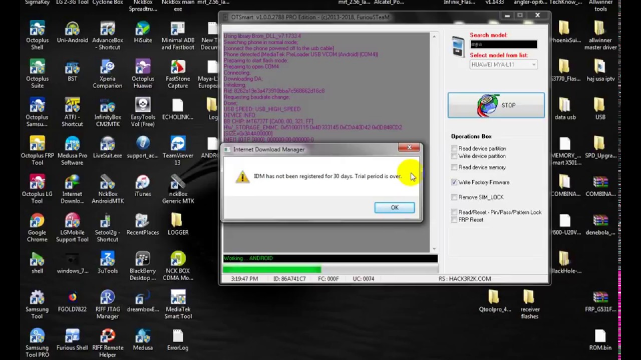 how to flash huawei mya-l11 with furious gold