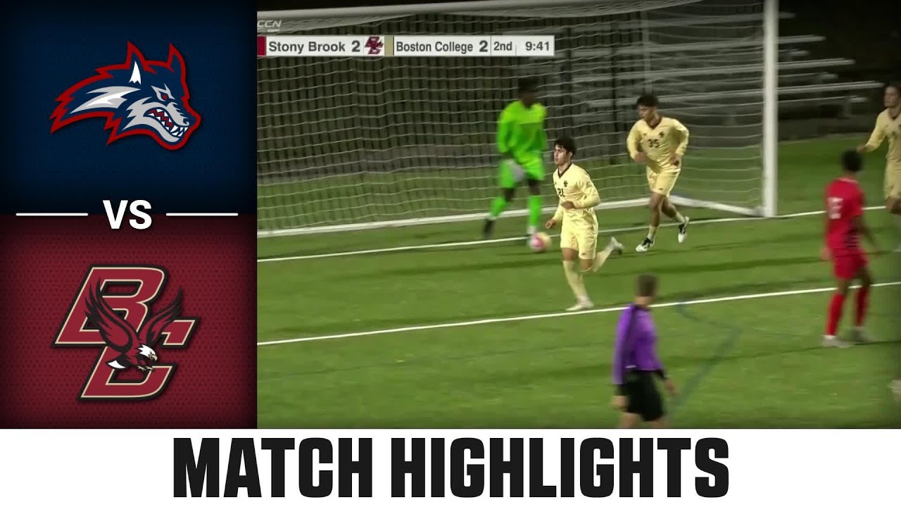Stony Brook vs. Boston College Match Highlights | 2024 ACC Men's Soccer