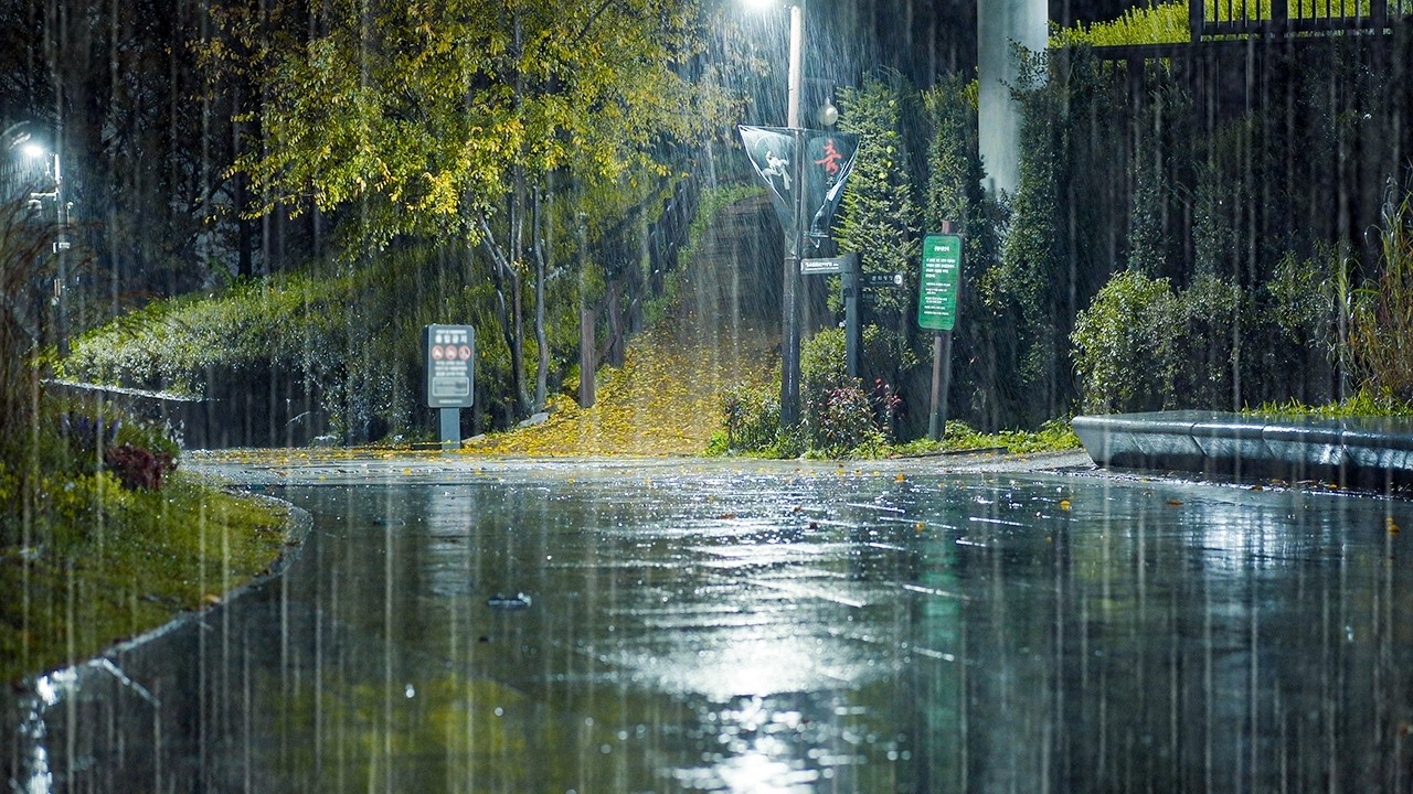 Steady Heavy Rain Sounds to Stop Overthinking | Deep Sleep, Insomnia & Tinnitus Relief