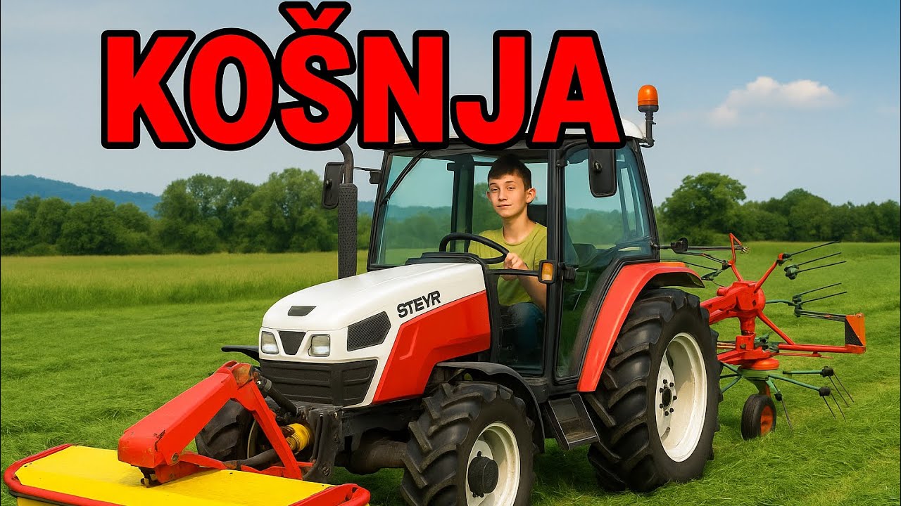 Kmetija v akciji: Košnja za živino 🚜