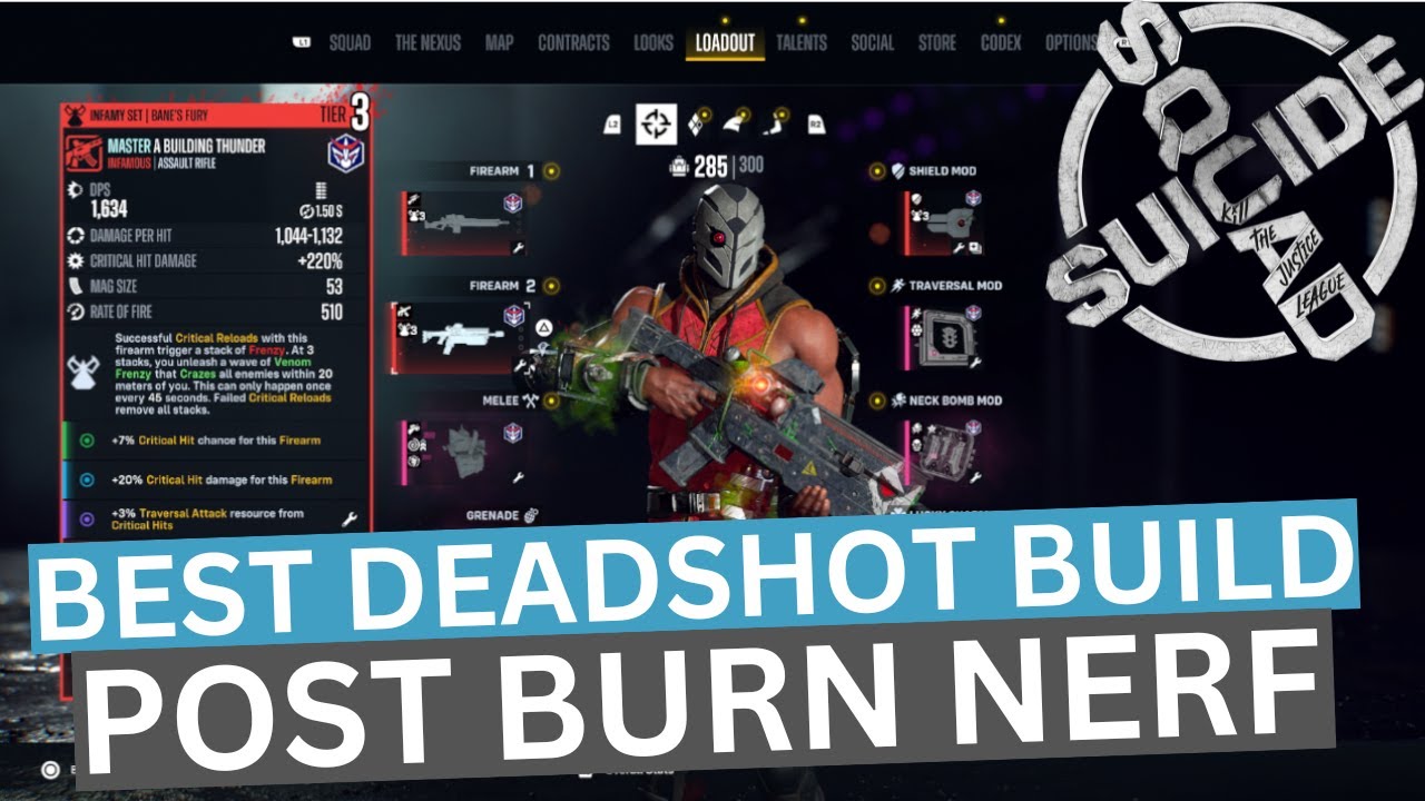 BEST DEADSHOT BUILD | SUICIDE SQUAD GAME