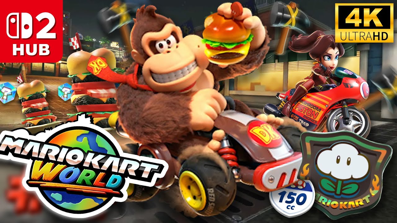 Mario Kart World - Cloud Rally (Nintendo Switch 2) [4K]