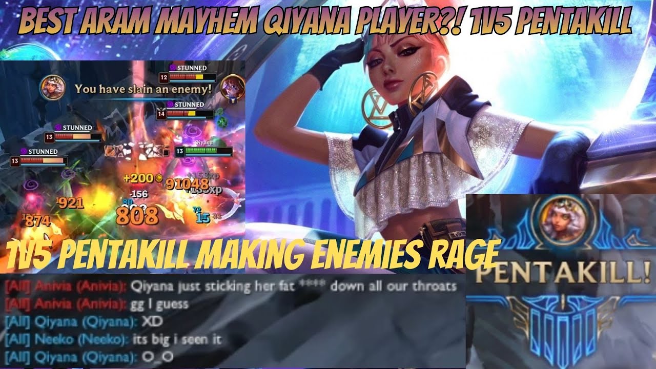 Best Qiyana in ARAM Mayhem 😱 41 Kills | REAL 1v5 Pentakill