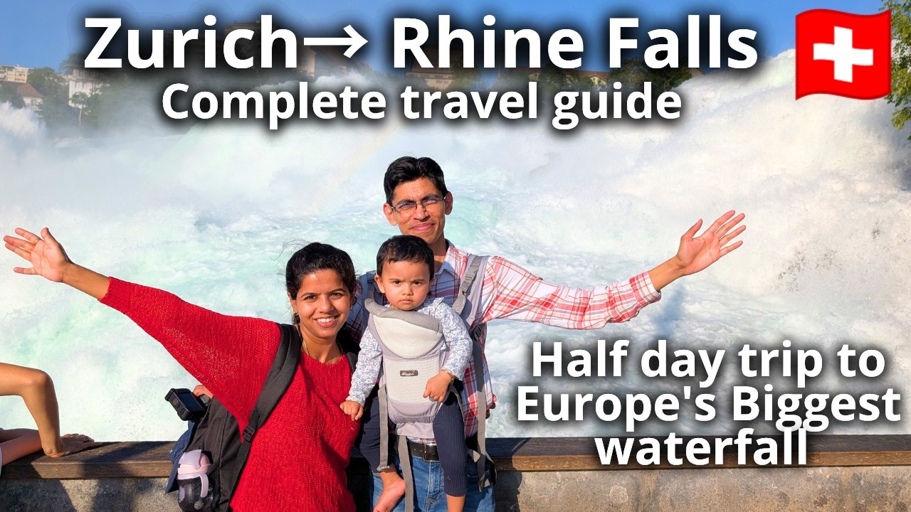 🇨🇭 Half Day Trip from Zurich to Rhine Falls | Switzerland Travel Guide | How to go Rhinefalls