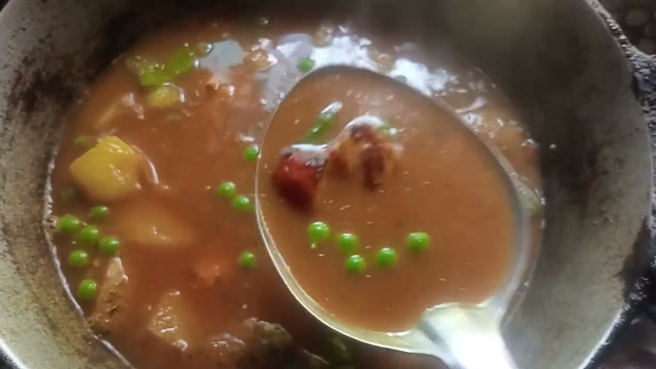 Village style simple and tasty paneer curry. Real cooked and real food. 