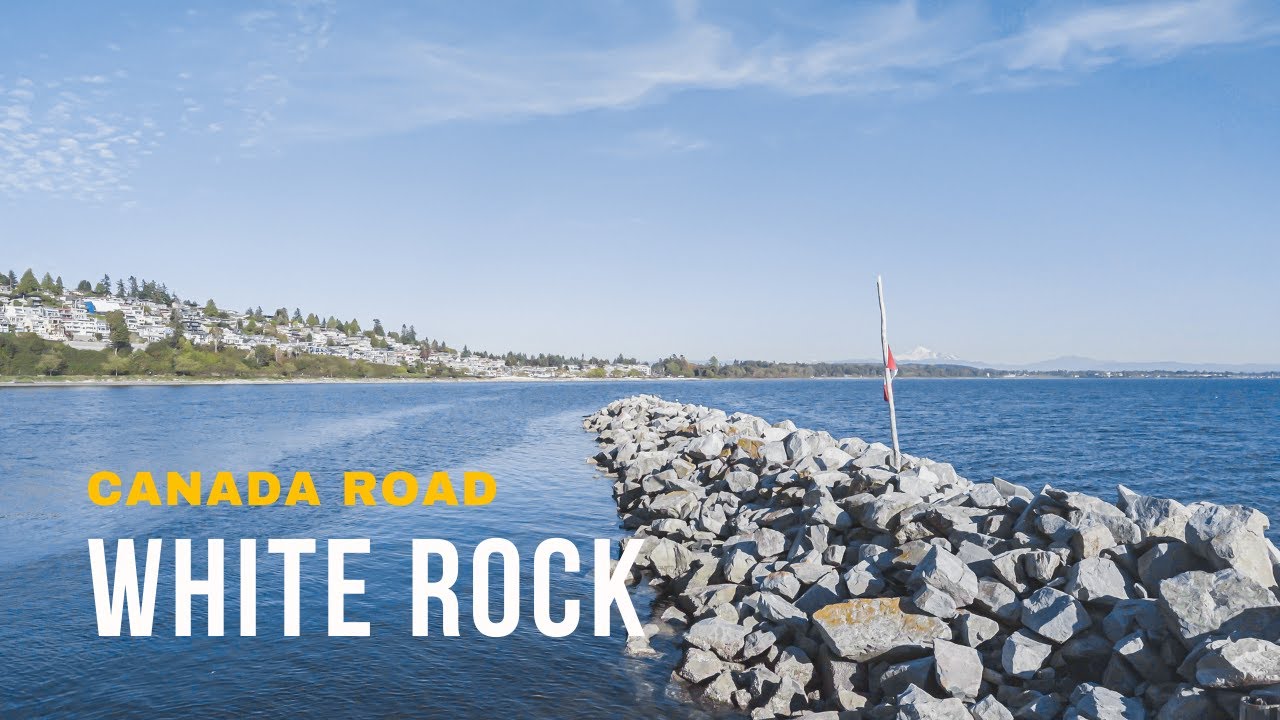 [4K] White Rock - Street Walking TourㅣCanada road, 4K Virtual Tour