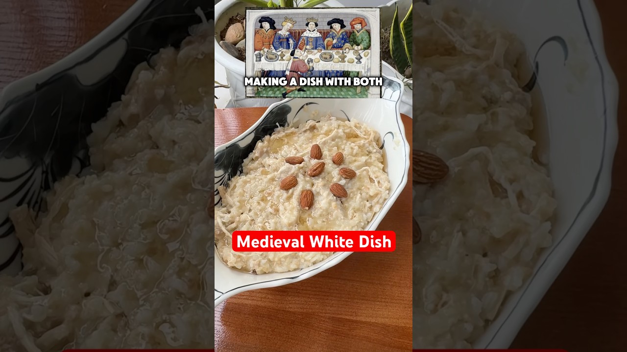 Blancmanger - Medieval Rich Guy Health Food #foodhistory #recipes