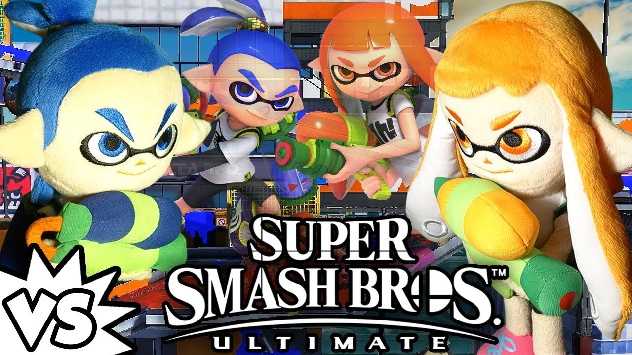 ABM: Inkling Boy Vs Inkling Girl !! SUPER SMASH BROS ULTIMATE!! ᴴᴰ