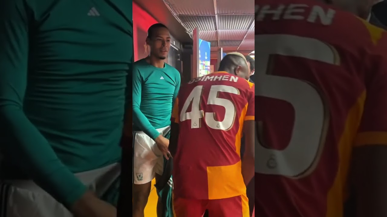 Virgil van Dijk And Victor Osimhen swap shirts After Liverpool lost in  Istanbul.