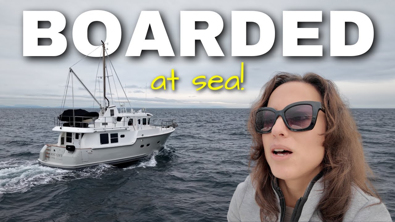 We got BOARDED at sea by the Canadian police on our way to Victoria, B.C. from Seattle! [MV FREEDOM]