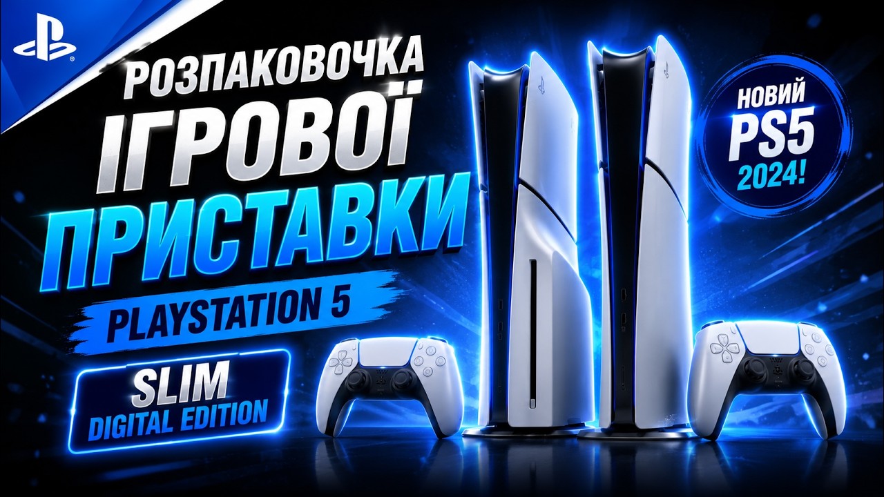 Розпаковочка ігрової приставочки Sony PlayStation 5 Slim Digital Edition