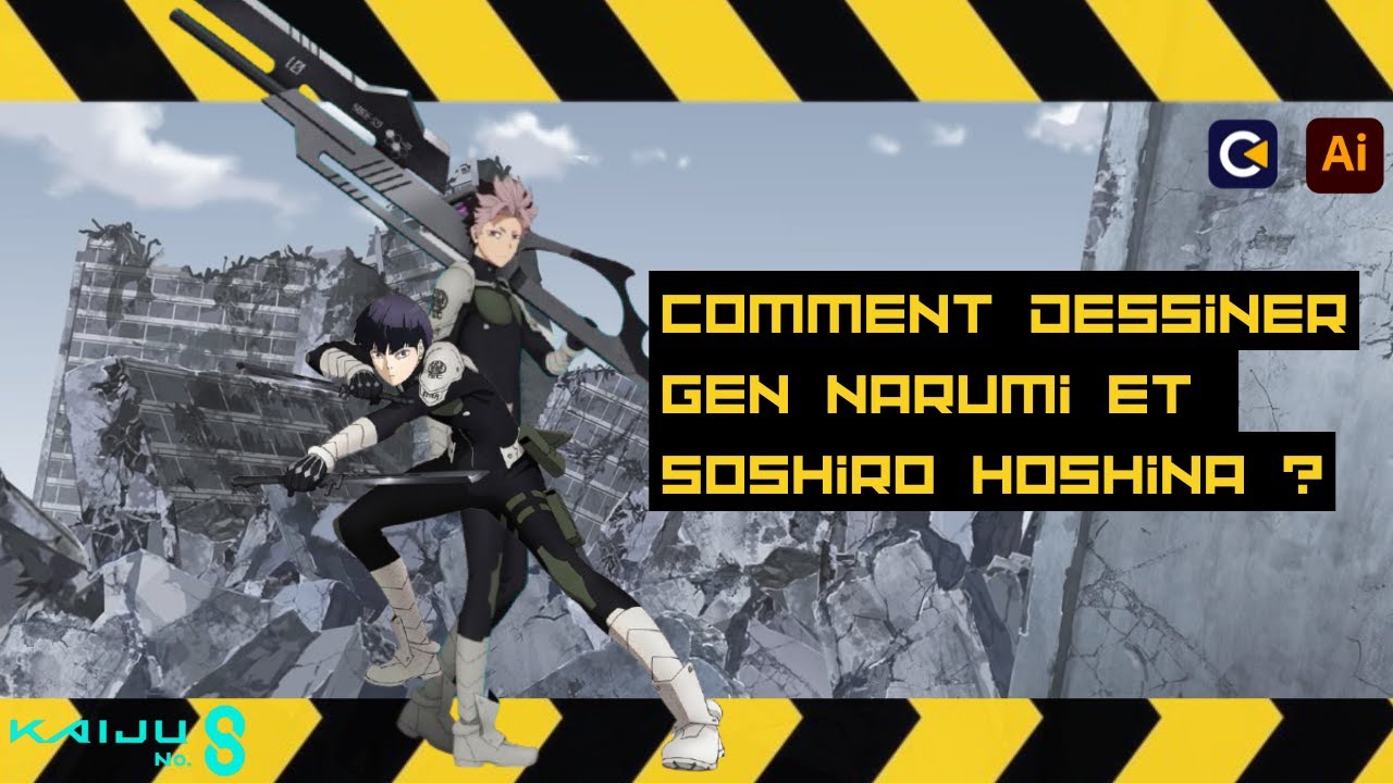 Dessin Gen Narumi & Soshiro Hoshina (Kaiju no 8) | Speed Drawing 