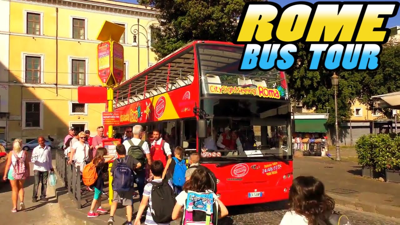 Rome CitySightseeing Bus Tour (4k)