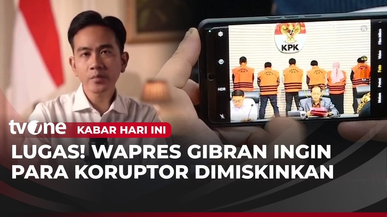 Presiden Prabowo Semangat Berantas Korupsi, Wapres Gibran Desak RUU Perampasan Aset Koruptor | tvOne