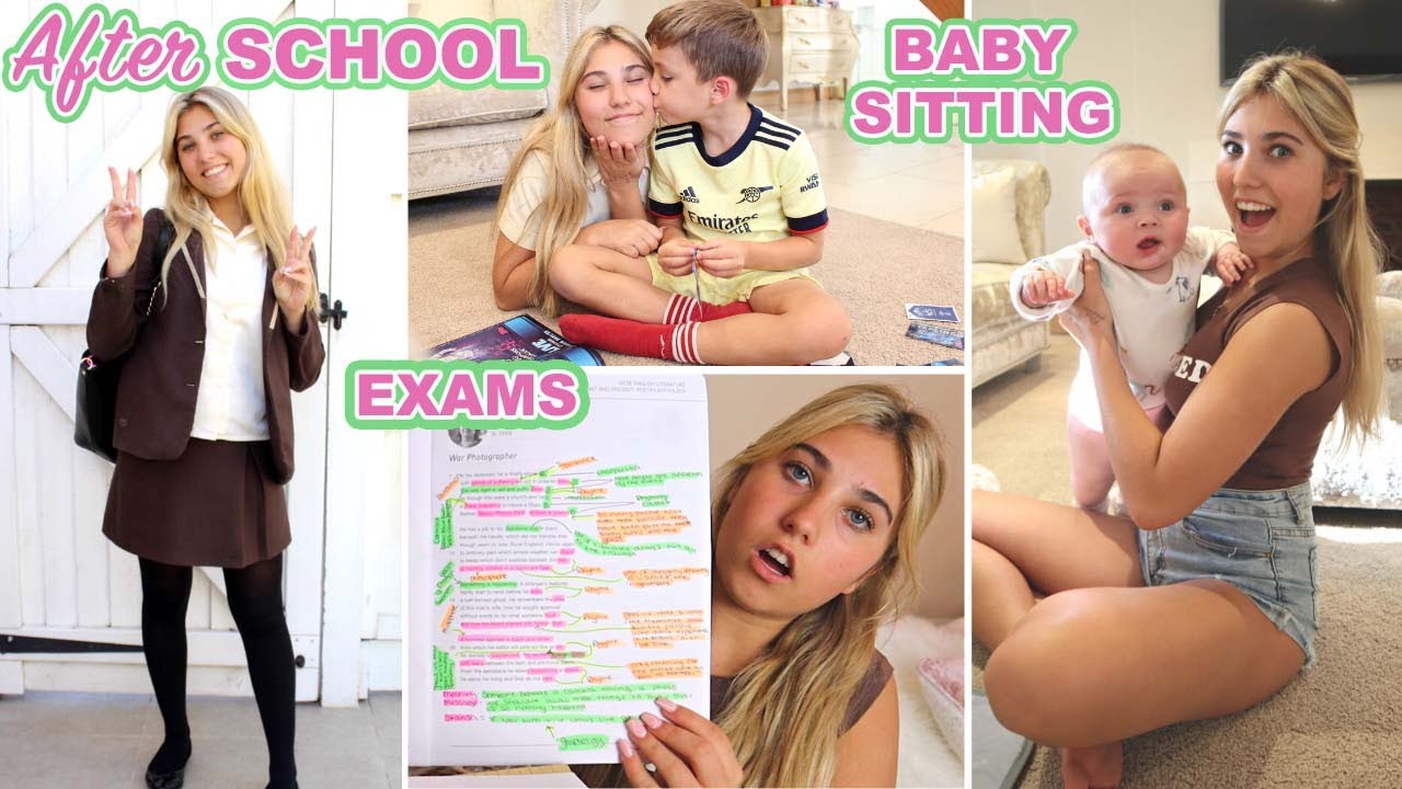 My After School Routine! HOMEWORK and EXAM Revision | Rosie McClelland