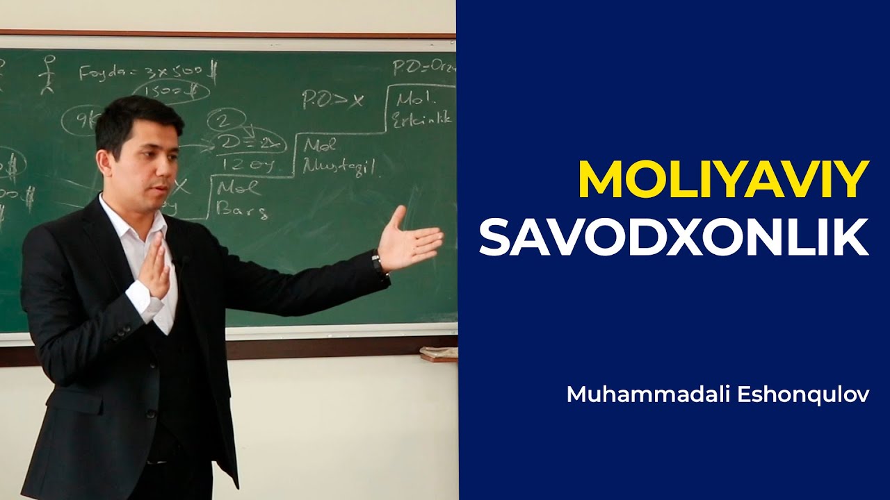 Moliyaviy savodxonlik @MuhammadaliEshonqulov
