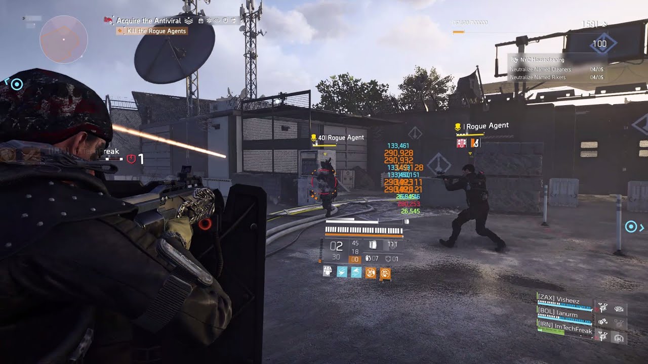 The Division&reg; 2 Rogue Agent encounter Tidal Basin Heroic all 5 Directives. Build in the Description.