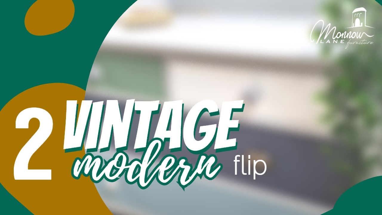 Vintage dresser furniture makeover | Side hustle DIY thrift