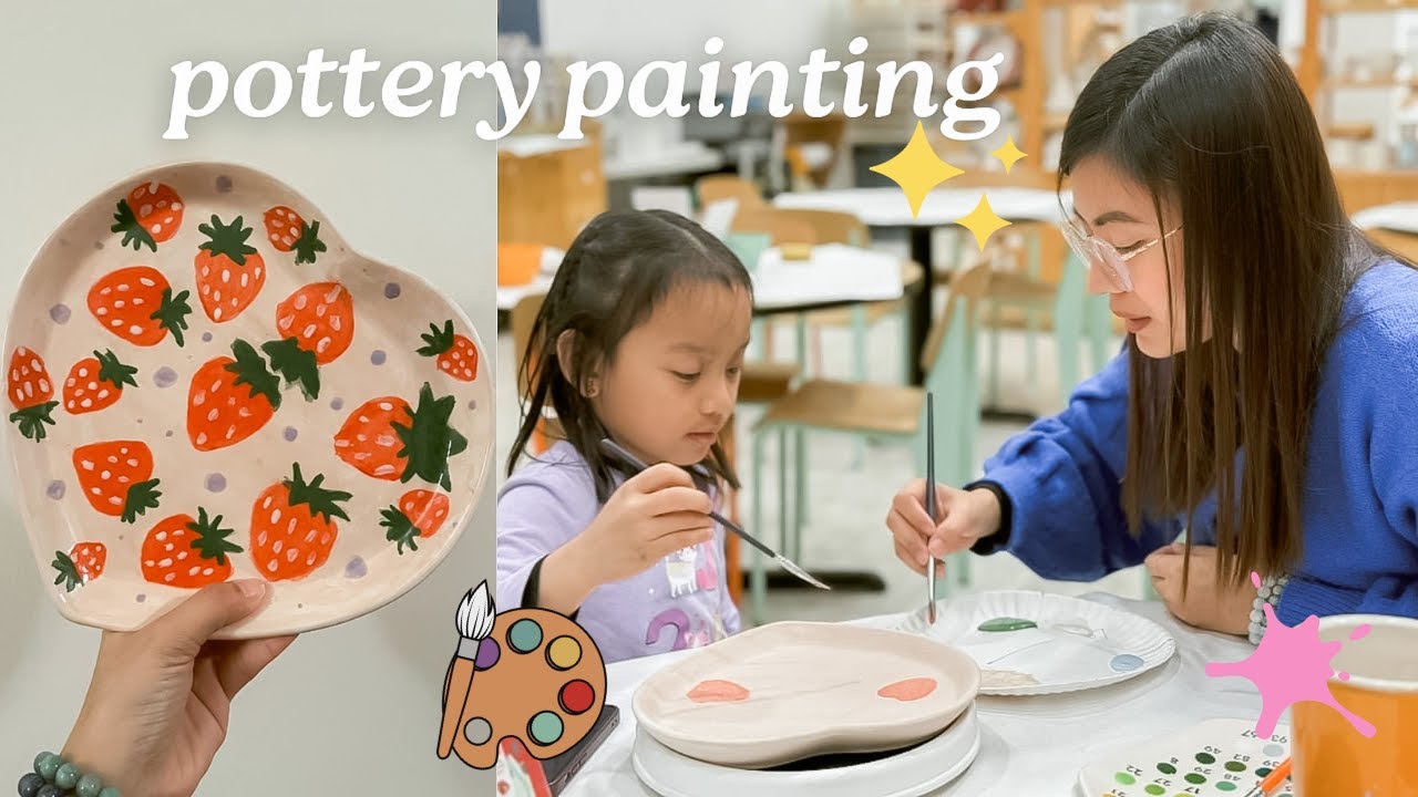 Pottery Painting at Color Me Mine! 🎨