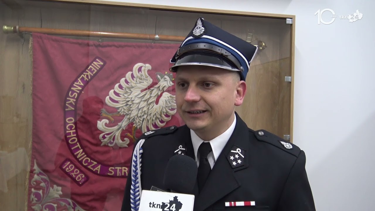Powitanie nowego wozu strażackiego w OSP Niekłań