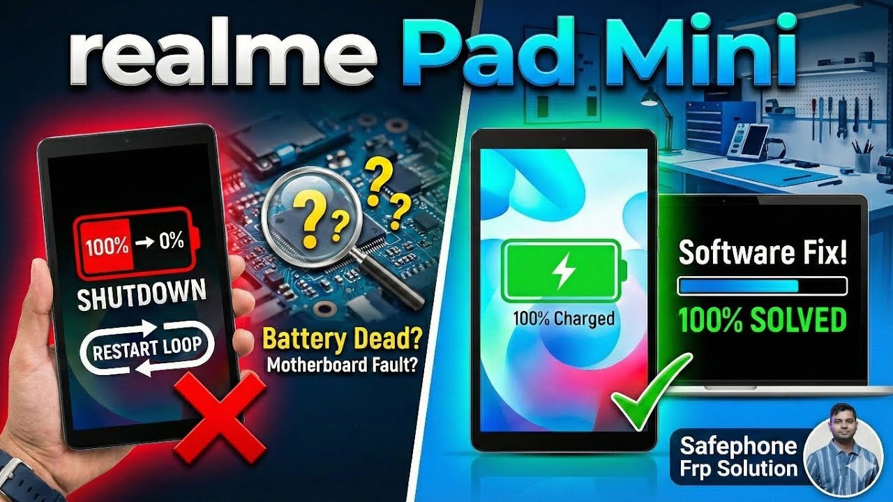Realme Pad Mini Restart Problem | Battery Problem Fixed via Software | #amttool #realme