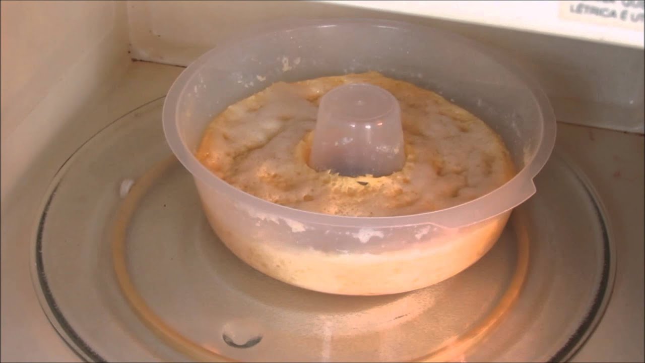 Pudim de microondas - testando a forma da Avon